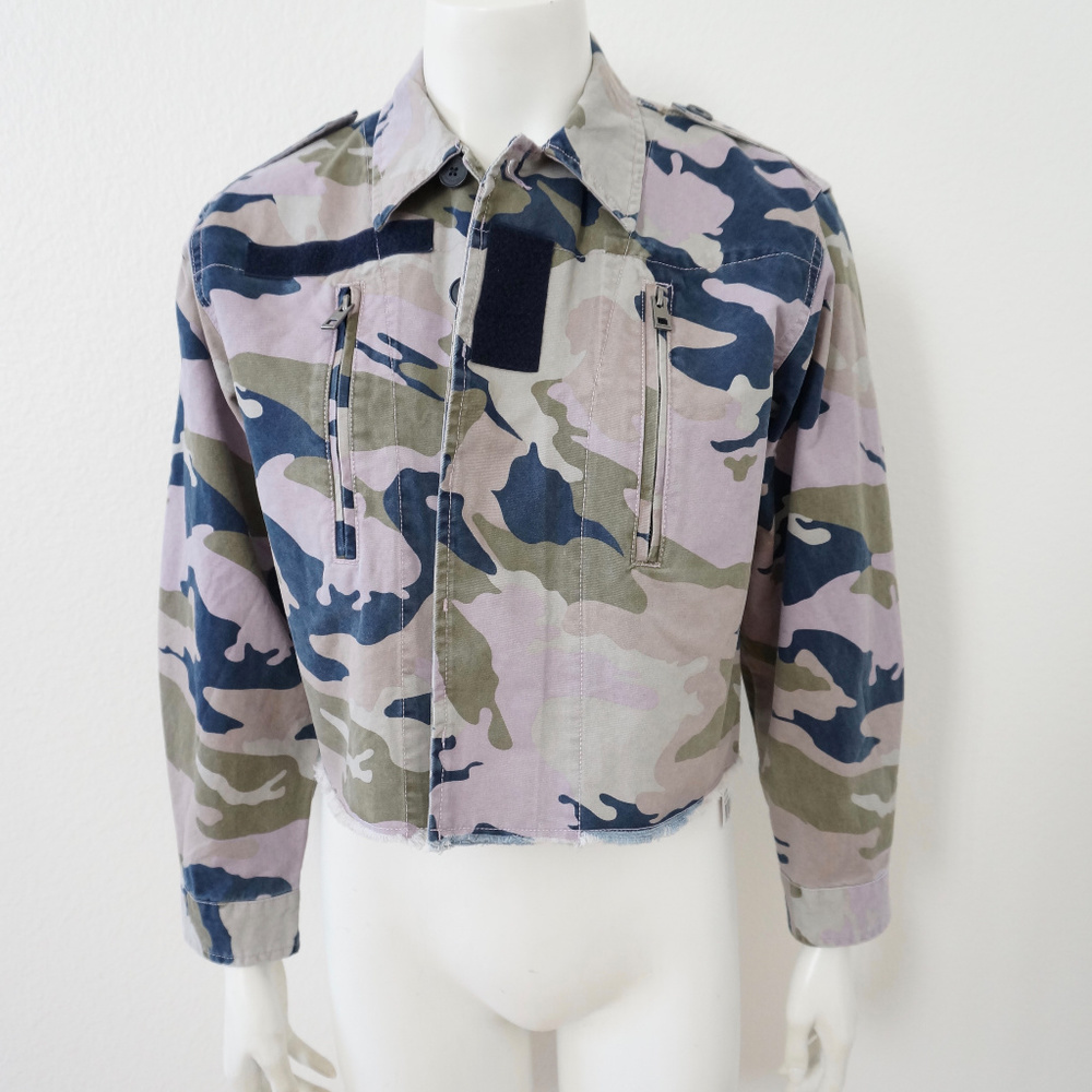 NWT. ZADIG & VOLTAIRE PINK CAMOUFLAGE JACKET